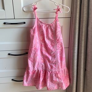 Girls pink summer dress